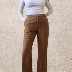 Brown Straight leg pants
